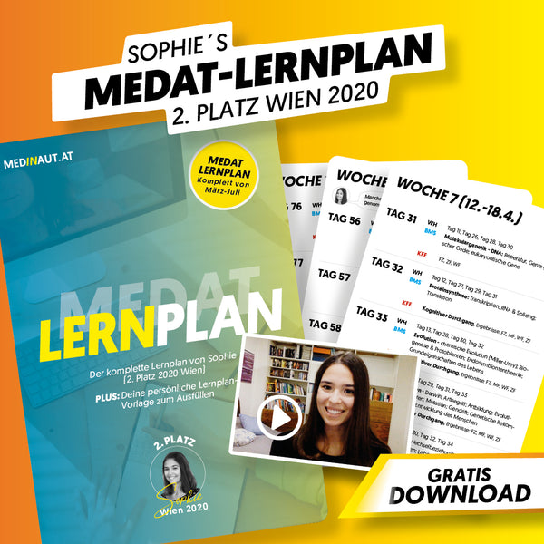 MedAT-Lernplan von Sophie (2. Platz Wien 2020)